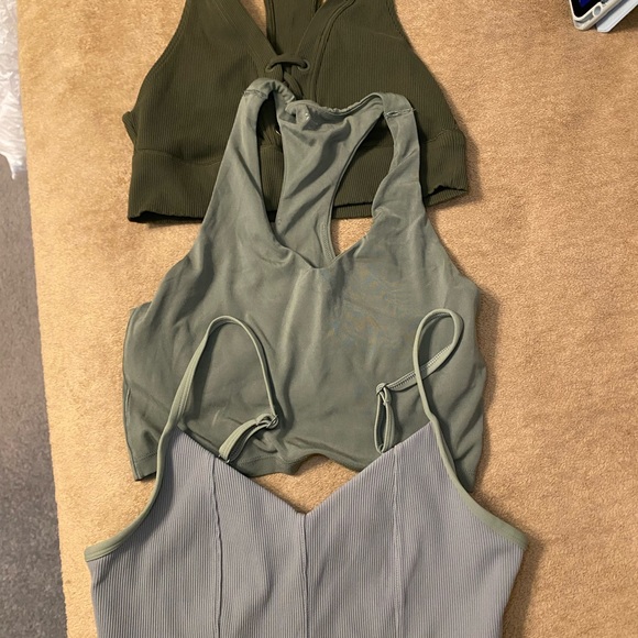 aerie Tops - Aerie Olive Green Crop Top bundle. 5 tops